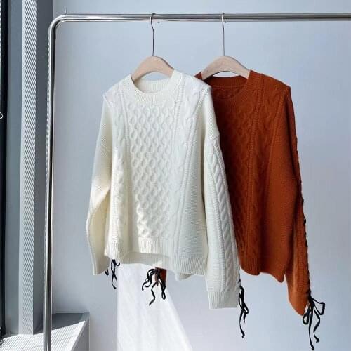 Runway Fashion Women Sweater 2021 High Quality Winer Jacquard Long Sleeve Knitted Cashmere Pullover Sweater