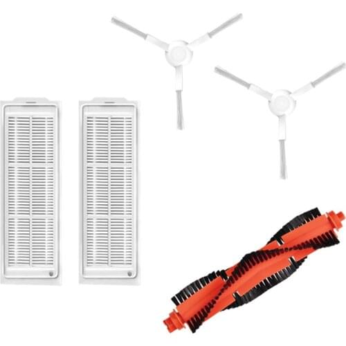1 Turbine Brush + 2 Side Brush (White) + 2 Filters for Xiaomi Mi Mop P SKV4110GL Robot Vacuum Cleaner Parts (STYTJ02YM)