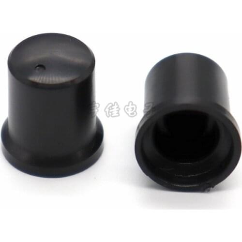 10 Piece Black plastic knob cap 14.5 * 16mm flower shaft 6MM potentiometer knob cap dot adjustment cap