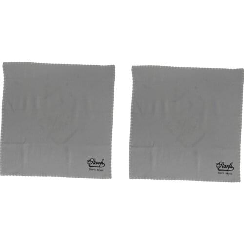 2Pcs Cleaner Cloth Cleaning Tool for Clarinet /Flute /Saxophone Parts Gray