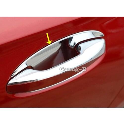 For Mercedes Benz A Class W177 A180 A200 A250 2019 2020 Car Styling Cover Detector Trim External Door Bowl Stick Frame 4pcs