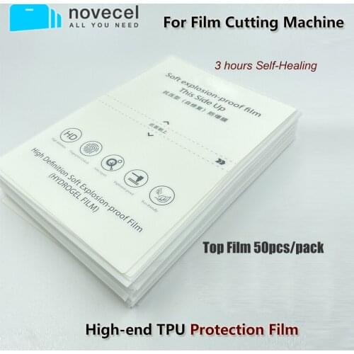 50pc Screen Protector Hydrogel Film 3 hours Scraches Self-healing For All Mobile Phone Front Glass Film Cutting Machine Cutter