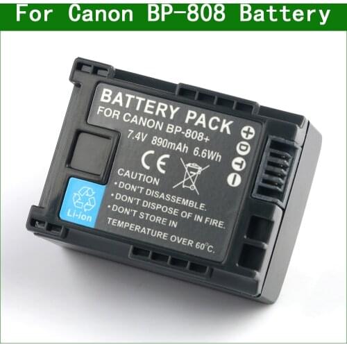 BP-808 BP808 BP-809 Digital Camera Battery For Canon FS11 FS10 FS100 FS21 FS22 FS200 HF11 HF20 HF200 HG20 XA10 HF S10 S21 S20