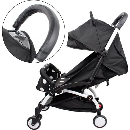 Anti-slip Waterproof Sweatproof PU Leather Baby Stroller Handle Bar Grip Cover Protector for Vovo Yoya Yuyu Babysing Hiwide