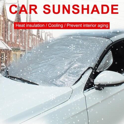 Car Sun Shade Snow Cover Car Snow Ice Protector Anti Freeze Snow Proof Windshield Sunshades For Blocking Wind Rain Frost