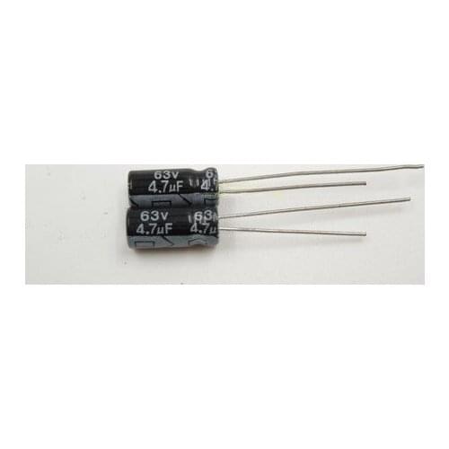 Free shipping 63V4.7UF Electrolytic capacitor 4.7uf 63v 5*11MM