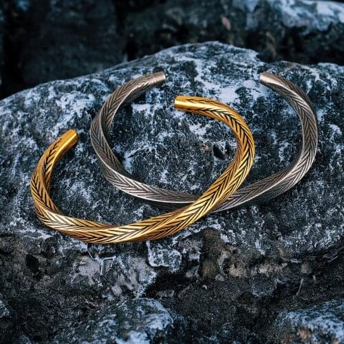 Willow Leaves Stainless Steel Mens Bracelet Womens Bangle Vintage Punk Hip Hop for Couple Girl Boyfriend Jewelry Gift Wholesale