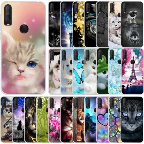 For Alcatel 3L 2020 Case Cover 6.22" Silicon Bumper Soft Cover For Alcatel 1S 2020 Case Etui Bumper Full Protective Fundas Cute