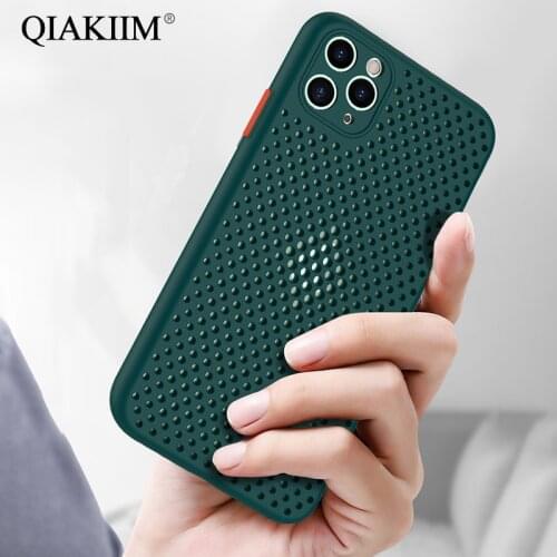 Heat Dissipation Phone Cases For Huawei P40 Pro P30 Lite Mate 30 Honor 30s Nova 6 SE 7i Y9S Case Breathable Cooling Hollow Cover