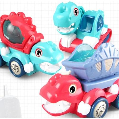 Electric Walking Dinosaur Music Lighting Universal Engineering Vehicle Truck Car Kids Gift Toy