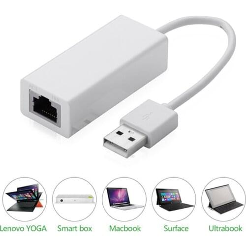 Computer USB Ethernet Adapter Usb 2.0 Network Card USB to Ethernet RJ45 Lan Gigabit Internet for Windows 7/8/10 USB With Drive