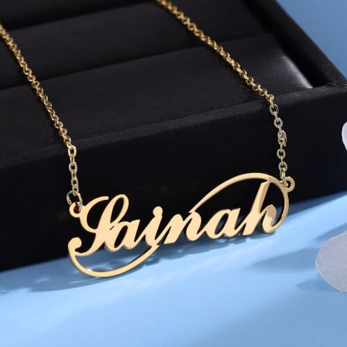 Personalized Infinity Name Necklace Gold Stainless Steel Choker Custom Pendants&Infinity Necklace For Women Friendship Necklace