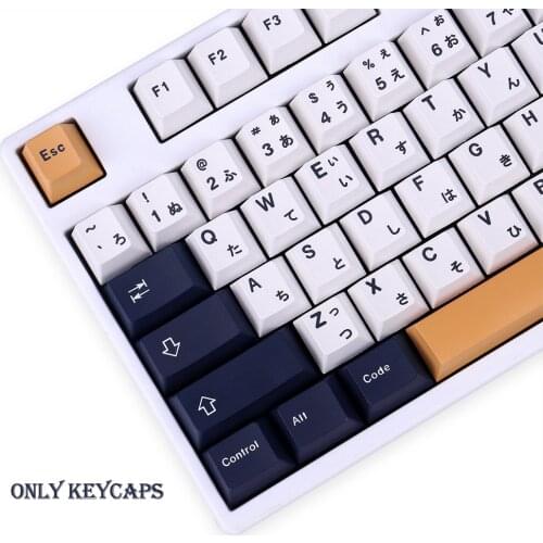 PBT Keycap 129 Key Cherry Profile DYE-SUB Personalized Japanese Rudy Keycaps For Mechanical Keyboard Anne Pro 2/GK61