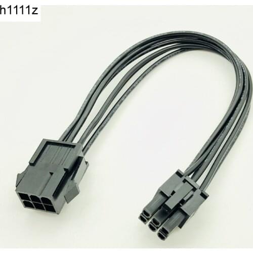 Modular Power Supply Cables 6 Pin to 6 PIN PCI Express Extension Cable Sleeved Cable PC Graphics Card Power Cable Connector 20cm