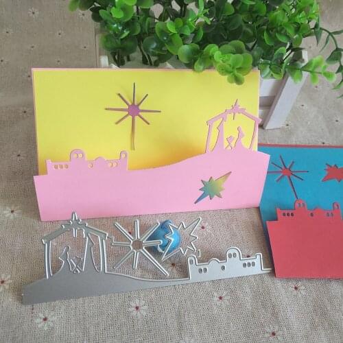 New metal cutting mold for Christmas cards, used for DIY scrapbooks, cards, photo albums, photo frames, and handmade crafts