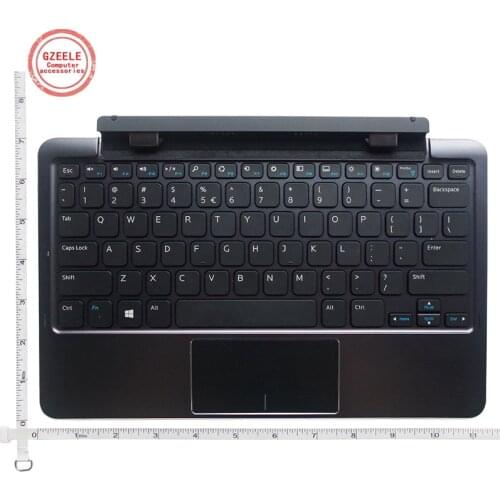 90% new keyboard with battery base cover docking station K12A for Dell Venue 11 Pro 5130 7130 7139 7140 case palmrest laptop pc
