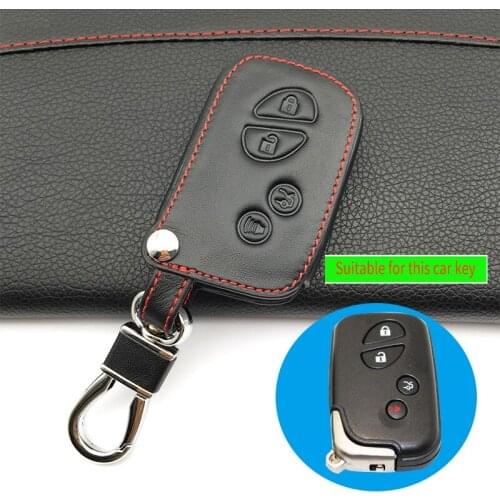 Latest Hot sale Genuine Leather Key Case Keyboard cover for Toyota for Lexus remote control protect shell Auto Accessories