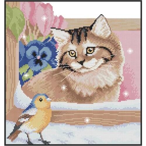 Full Range of Stick Starter Kits, Cat Pattern, DIY Needlework Kits