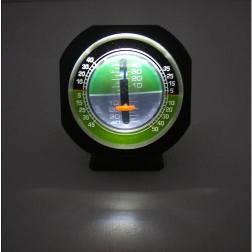 Professional Car Truck Angle Tilt Indicator Balancer Backlight Slope Meter Gauge with LED Light