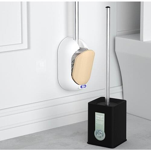 Simple Wall Mounted Toilet Brush Cleaning Accessories Toilet Brush Hanging Set Household Escobilla Wc Bathroom Products DF50MTS