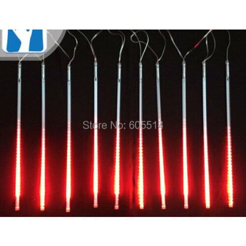 [Seven neon]Free shipping red AC110-220V 3meters 10pcs/set 20W 50cm long 60leds/pcs 3528led smd led meteor tube light