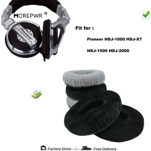 Replacement Ear Pads for Pioneer HDJ 1000 1500 2000 X7 Headset Parts Leather Cushion Velvet Earmuff Earphone Sleeve Cover