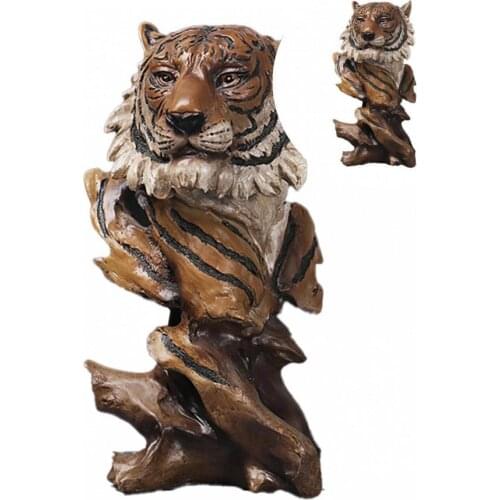 Modern Simulated Animal Figurines Eagle Wolf Tiger Lion Horse Statue Home Office Decoration Living Room Interior Crafts Hot Sale