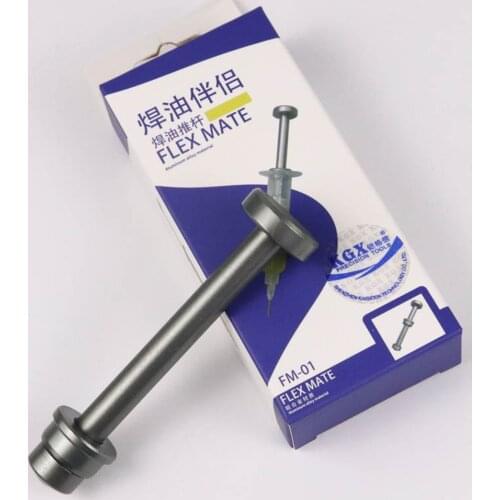 Welding Oil Flux Booster Soldering Needle Barrel Push Rod Propulsion Repair Tool Strong Toughness Metal Portable Supplies