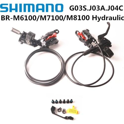 SHIMANO DEORE M6100 SLX M7100 Brake 2 Pistons M4120 M6120 M7120 4 Pistons Hydraulic MTB Bicycle Disc Brake Bike Brake With Pads
