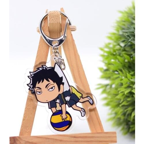 WL0939 Haikyuu!! Keychain Acrylic Cartoon Keyring Accessories