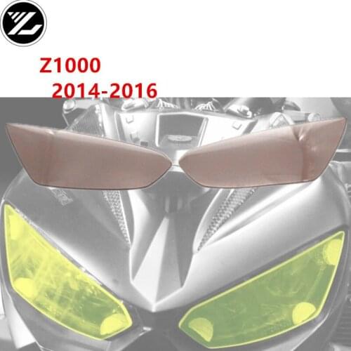 For KAWASAKI Z1000 2014 2015 2016 Motorcycle Headlight Protection Cover Headlight Screen Lens Protective Cover Fit