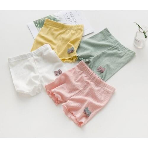 Girls Safety Pants For Princess Kids Leggings Children Short Pants Pure Color Underwear Breathable Trousers Cotton Pantyhose