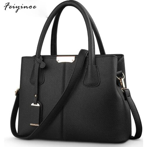 Women Messenger Bags Ladies Tote Small Shoulder Bag Woman Brand Leather Handbag Fashion Bag With Scarf Lock Designer 2020 New