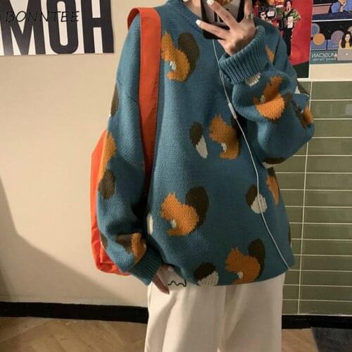 Sweaters Womens Loose Stylish Leisure Harajuku Ladies Pullover Thicker Warm Sweet Korean Style All-match Student Knitted Clothes