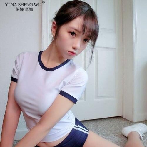 Women Girls Anime Cosplay Costume Japanese Schoolgirl Uniform Cheer Leading Roleplay Uniforme Sexy Lingerie Set