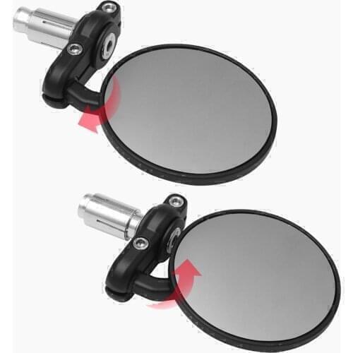 2pcs Motorcycle Mirror Round Bar End Convex Handle Bars for KTM LC4 Supermoto 990 AdventuRe 990 SMC SMCR EnduRo R MC-R Duke 640