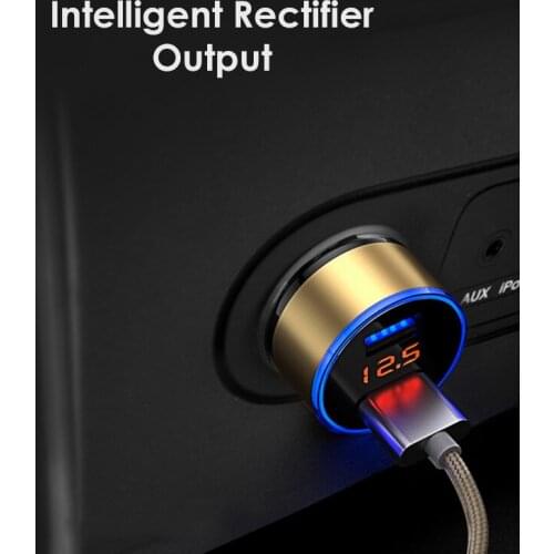 3.1A Dual USB Car Charger With LED Display Car-Charger for Opel Astra VAUXHALL MOKKA Zafira Insignia Vectra Antara