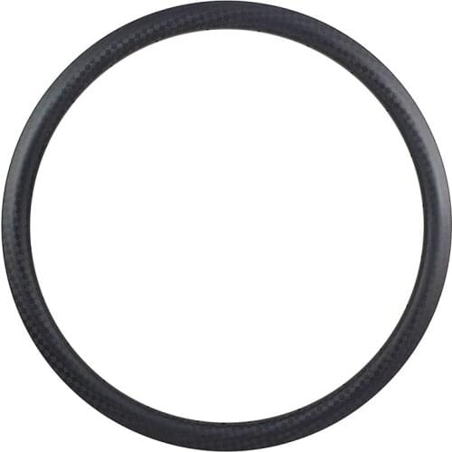 Powerway R36 straight pull road bicycle front carbon hub PHB-R36 16 holes black red 100mm 2 sealed bearings V brake 85g light