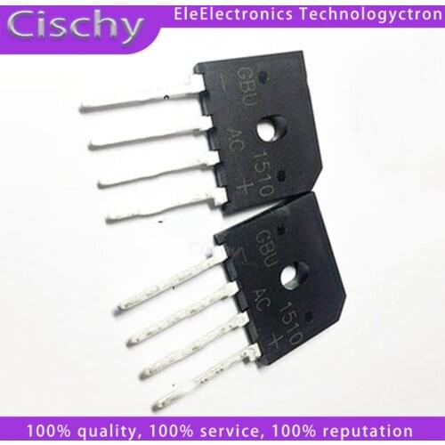 5pcs/lot GBU1510 15A 1000V DIP-4 diode bridge rectifier