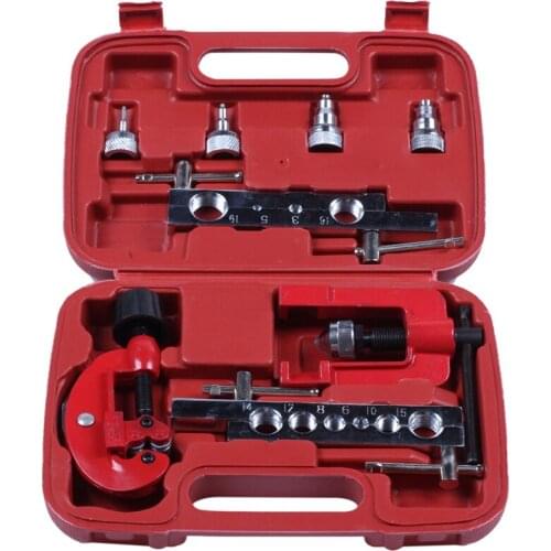 8pcs 3-19mm Tube Cutter Flaring Tool Kit Manual Pipe Expander Metric/Inch Expansion Mouthparts Device For Copper Tube Flaring To