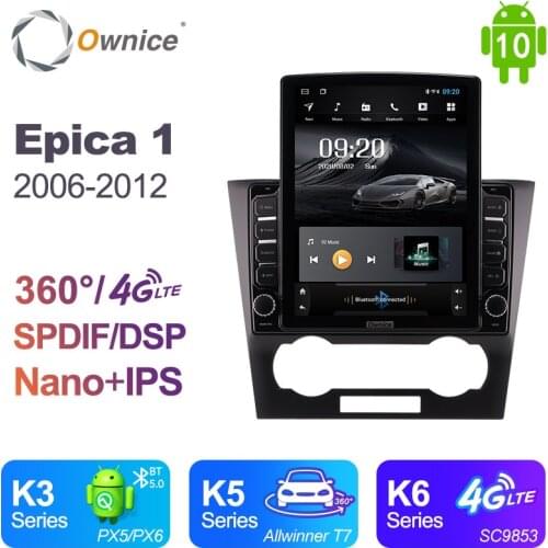 Ownice Android 10.0 Car Radio for Chevrolet Epica 1 2006 2011 2012 GPS 2 Din Auto Audio System Stereo Player 4G LTE Tesla Style