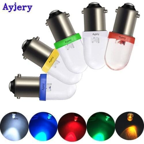 AYJERY 30x BA9S T4W LED Car light bulb T2W T3W Auto interior Lamp Round LEDs marker light emitting diode 12913 12929