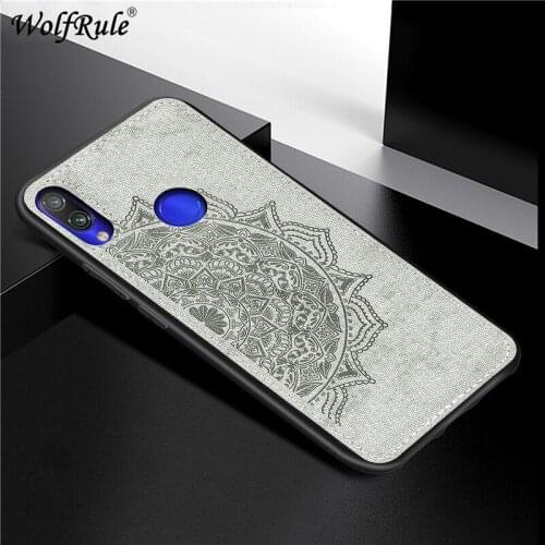 Cover For RedMi 7 Hard Phone Case For Xiaomi Redmi 7 Shcokproof Soft TPU Fabric Texture Cover For Xiaomi Redmi 7 Fundas Coque