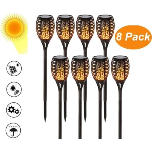 2-16 pcs Garden Light Tuinverlichting LED Light Control Solar Flame Light Outdoor Waterproof Garden Torch Lamp lanterns camp tor