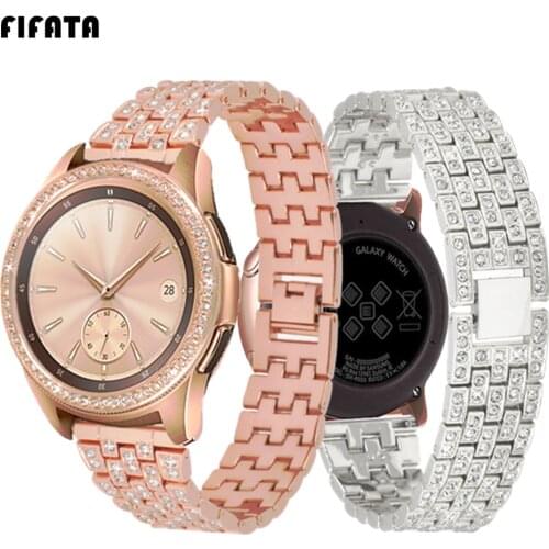 FIFATA Metal Bezel Ring Watch Bracelet Band For Samsung Galaxy Watch 46mm 42mm Gear S3 Wrist Strap Outer Edge Protector Cover