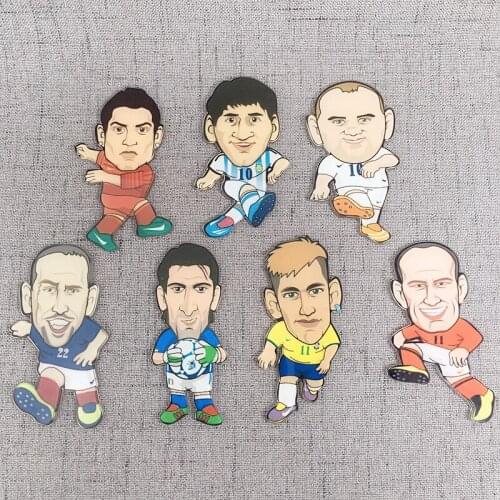 Anime action figure prefect quality acrylic football stars fridge magnets classic toys for children home decoration