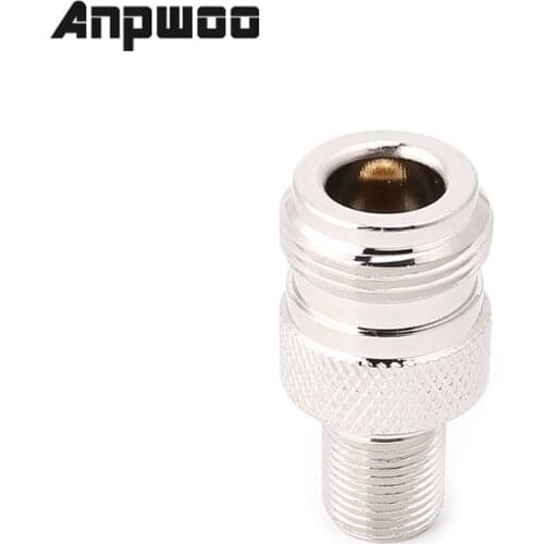 ANPWOO F Type Female To N Type Female RF Connector Coaxial Converter Antenna Adapter Straight