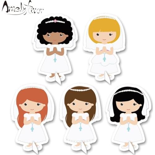My First Communion Theme Girls Series 1 Table Centerpiece Birthday Festival Event Party Decorations Supplies Girl Party Decor