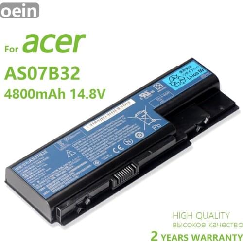 Oein Genuine AS07B32 4800mAh Laptop Battery For Acer Aspire 5920 5920G 5930 5930G 5935 AS07B3 AS07B71 AS07B61 AS07B42 AS07B51