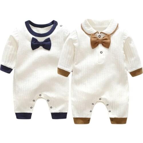 Autumn Newborn Jumpsuit Cotton Baby Romper Long Sleeve Cute Onesie Boys Baby Romper Toddler PeleleBaby Baby Clothes BW50PF